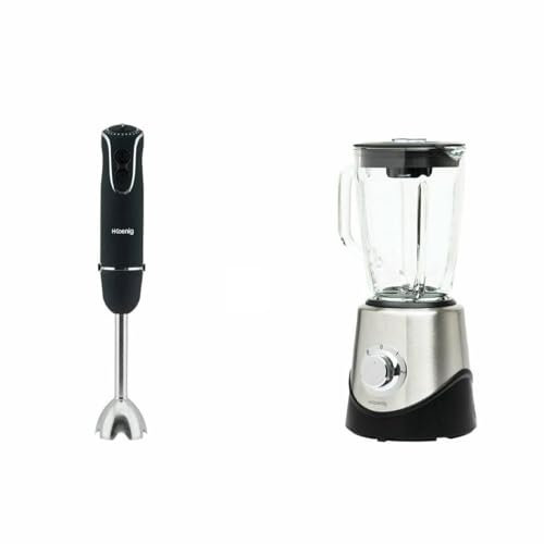 H.KOENIG MIX75 + MX15 ROBOT PLONGEANT 4 EN 1 750W + BLENDER MIXEUR ET BROYEUR