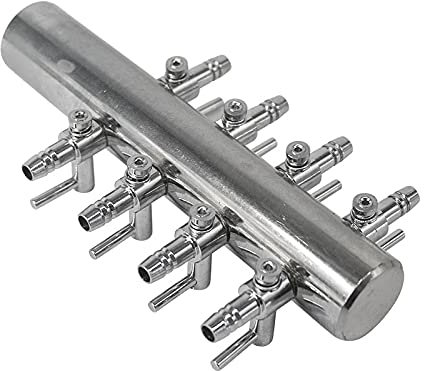 Hailea 8 Way Steel Manifold