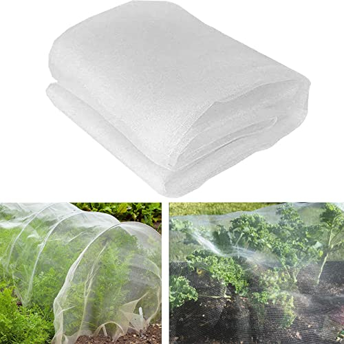 Insektenschutznetz, 2,5x10m Insektenschutznetz Schutznetz Pflanzen Anti-Schmetterling-Netzabdeckung Pflanzenschutz Feines Netzgewebe für Garten, Gemüse, Pflanzen, Schutznetz, Gewächshaus