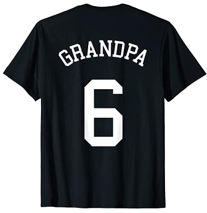 Grandpa Team Uniform 6 Fußball Pop Fußball Basketball Hockey T-Shirt