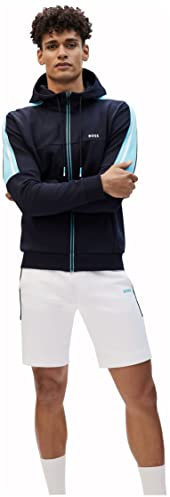 BOSS Hugo Herren Saggy 1 Skate Kapuzenpullover, Dunkelblau, L EU