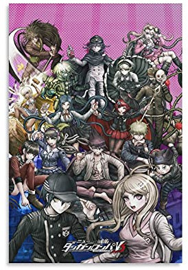 GNKIO Anime Danganronpa V3 Art Poster Bedroom Decoration (2) Leinwand Kunst Poster und Wand Kunst Bild Druck Moderne Familie Schlafzimmer Dekor Poster 12x18inch(30x45cm)