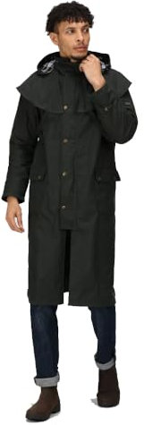 Regatta Professional Mens Cranbrook Longline Lightweight Wax Jacket - Perfect for Outdoors, Walking, Hiking & Camping