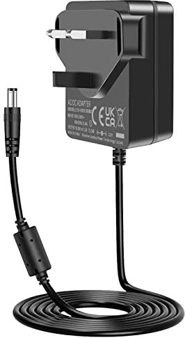 9V Power Supply Adapter UKCA for DC IN 9Volts Brother P-Touch Label Makers PT-D210 PT-H110 PT-E100 PT-D200 PT-2030VP PT-1290 PT-1880 Power Cord, Replaces Brother Charger AD-24 AD-24ES AD-20 AD-30.