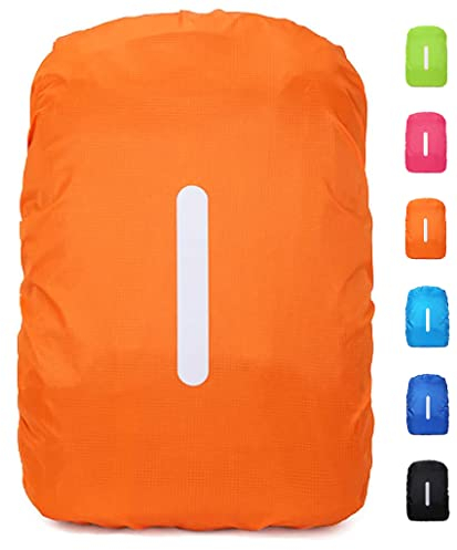 Lot de 1 Housse de Sac à Dos Réfléchissante, Housse de Imperméable pour Protection Sac à Dos Pluie, Housse Sac à Dos Imperméable Réfléchissante en Plein Air pour Randonnée, Équitation, Escalade