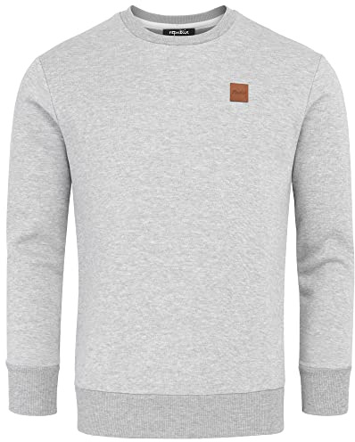 REPUBLIX Herren Basic College Sweatshirt Pullover Sweatjacke Hoodie R0456