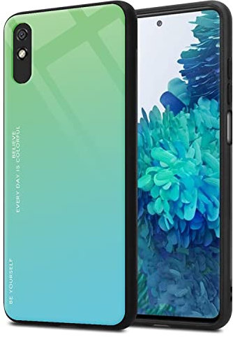 RankOne Gradient Glitter Handy Hülle für Redmi 9A / Redmi 9AT (6.53 Inches), Dünne Schlanke Schutzhülle - 6