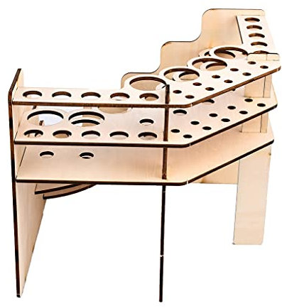 BOKIOESDE Model Paint Storage Rack Craft Desktop Holder Praktische einfache Halteregale mit Mehreren Steckplätzen zum Aufbewahren und Organisieren