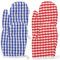 UPKOCH 4pcs Boys and Girls Insulated Oven Gloves Heat Resistant Cooking Mitts Red Oven Mitts Anti-slip Heat Protection Baking Glove