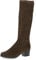 CAPRICE Damen Hohe Stiefel mit Absatz Kniehoch Vegan, Grün (Khaki Stretch), 37.5 EU