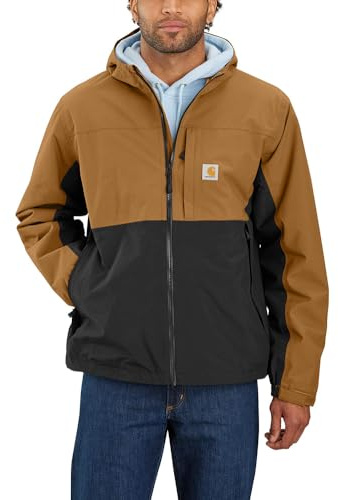 Carhartt Men's Monterey Jacket, Carhartt Brown/Black, Large