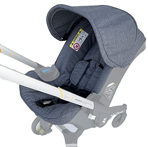 Wickelsitz-Set, Baldachin-Sonnenschutz, kompatibel mit Doona-Kinderwagen (grau)