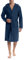 o-day Accappatoio Microfibra Uomo Donna Salvaspazio Unisex per Adulti con Cappuccio e Tasche Ideale per Viaggio Piscina Palestra Leggero Morbido (XL, BLU)
