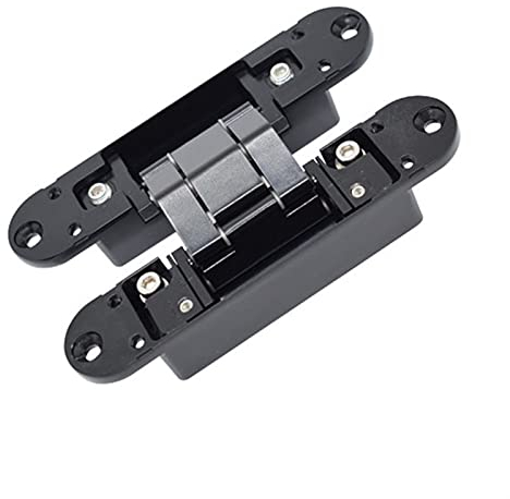 Scharniere,Edelstahl Scharniere 3D einstellbares Türscharnier Verstellbarer Scharnier / unsichtbares Türscharnier 140x30mm 60kg ( Color : Black )