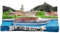 Lake Como Italien Kühlschrank Magnet Reise Souvenir Kühlschrank Dekoration 3D Magnetaufkleber Handbemalte Bastelkollektion