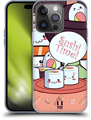 Head Case Designs Maki Sushi Time Soft Gel Handyhülle Hülle kompatibel mit Apple iPhone 14 Pro