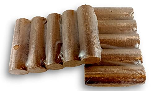 10 Bûches de Bois compressé hêtre 100% Naturel, Haut Pouvoir calorifique 18 MJ/kg, 3X Plus performant, pour poêles et Inserts, écologique, Stockage Facile, fabriqué dans Les Vosges | Kibros BUCHE10