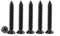 M4 Phillips Flat Head Self Tapping Screws, 50 PCS Black 30mm Carbon Steel Wood Screws for DIY Woodworking With Box