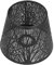 Lampenschirm aus Metall, Lampenschirm aus Schmiedeeisen, Geschnitzter Waldbaum, E27-Mini-Lampenschirm für Tischlampe, Schlafzimmer, Nachttischdekoration(Schwarz)