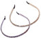 scicent Haarband Kosmetik 2 Stück Kristall-Strass-Stirnband Glas-Tiara-Reihe Strass-Haarreif Glänzende Rutschfeste Haar-Stirnbänder für Haarschmuck-Dekoration - 19611