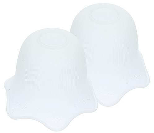 HOMSFOU 2 Stück Glas Lampenschirm Transparenter Lampenschirm Eierschalen Lampenschirm Anti Lampenschirm Kuppel Lampenschirm Europäischer Deckenlampenschirm Glas Lichtschirme