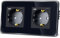 TAWOIA Schuko Steckdose Mit 20W(MAX 4A) USB Schnelllade Schnittstelle, EU-Standard 2 Fach Unterputz Mit 2,5D Curved Glas Platte, Wandsteckdosen Schwarz 86 * 157mm