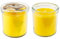 Ikea BLODHAGG Gelbe Duftkerzen im Glas, Zitrone & Zitronengras, je 40 Stunden, 2 Stück