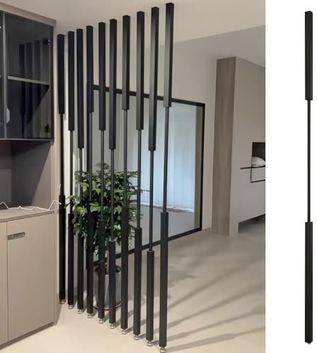 Wohnzimmer Metall Säule Dekor, Paravent Trennwand Pfosten Wand Vertikal Bar Zimmer Devider/ Modern Luxus Trennwände Paravent Pfosten, Schlafzimmer Wand Vertikal Privatsphäre Säule(H 75in/(190.5cm))