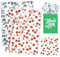 Larcenciel 60 Hojas Papel de Seda para Envolver, Romántico Papel Seda Rojo y Verde para Bolsas de Regalo, Mate Papel de Regalo con Cerezas y Hojas para Cumpleaño, Navidad, Boda, DIY, 50x35CM