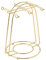 DIioee Nordic Home - Soporte para tazas de café de mesa para 6 tazas, soporte de metal dorado, organizador de drenaje