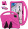 Unichthy Kids Case for Honor Pad X8a 11 Inch 2024 Kids-friendly Protective Cover with Handle Stand Lightweight Shockproof Cover for Honor Pad X8a 2024 Tablet Deep Pink
