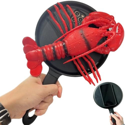 Étui de téléphone pour poêle à frire, poêle créative amusante avec écrevisses en silicone souple 3D, coque de protection en TPU tendance pour iPhone 6