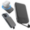 Nobis Slim Magnetic Power Bank 5000mAh with Built-in Cable Portable Charger QC 3.0 22.5W PD Fast Charging USB C In/Out, for MagSafe Battery Pack for Phone 16 Android (Black)