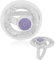 Cavill Lavendel Jade Damenring 1,216 ct mit 0,032 ct Weißem Topas, 925 Sterling Silber, moderner Asymmetrischer Schmuck, eleganter Lavendelfarbener Edelstein
