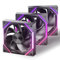 AsiaHorse RGB PC Lüfter 120MM Reverse Gehäuselüfter [3 Stück] [HDB] 61,5 CFM/2000 RPM/2,16 MMH2O 5V3PIN ARGB und 12V4PIN PWM Lüfter, 50,000 Stunden Lebensdauer Nyota-A12-R-Schwarz
