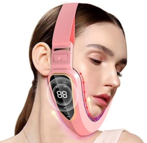 Apparato di massaggio facciale, strumento di alleggerimento per massaggiatore facciale con cinturino regolabile - per gli per il viso strumento di bellezza per adulti oblunghe