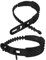 Ciieeo 2 Piezas Cadenas De Nieve Cinturón Para Amarre De Trinquete Con Cadena De Nieve Correa De Amarre De La Rueda Essentials De Invierno Amarre La Correa De Carga Negro Nylon