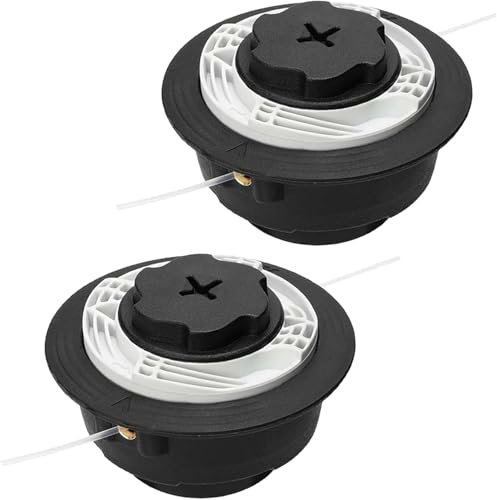 Trimmer Ersatzkopf, Trimmer Zubehör Rasentrimmerkopf Ersatz für Stihl Motorsense C6-2 Trimmerkopf Ersatz für FS 38, 40, 45, 50, FSE 60, 71, 81, etc Trimmerkopfspule Ersatzteile (2)