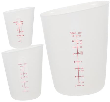 jojofuny 3pcs Epoxy Resin Measuring Cups Graduated Mixing Cups for Resin DIY Art