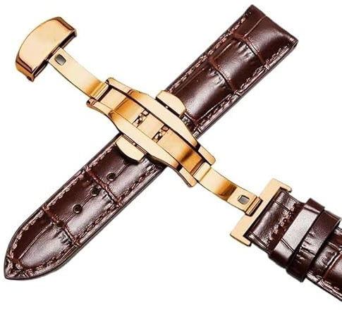hoosouk Lederarmband für Tissot Le Locle 1853 T41 Armband für Tissot Gentleman T063(Brownp2,21mm)