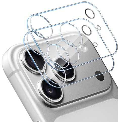 HidWee Kamera Schutzfolie Kompatibel mit iPhone 17 Pro Kameraschutz, 2 Stück 9H Härte Kamera Schutzglas, Anti-Kratzen, Anti-Bläschen, HD Clear Kameraschutz