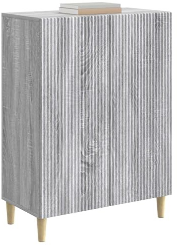 vidaXL Sideboard Graues Sonoma 66 x 34,5 x 90 cm Holzwerkstoff, Wohzimmer Lagerung, Vintage Sideboard, rechteckiges Möbel, schicker Schrank für Dein Zuhause