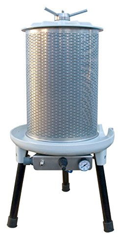 Fischer Kellereitechnik Obstpresse/Beerenpresse LDP40: 40 Liter Inhalt, Luftdruck-Obstpresse