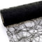 Sizoweb Tischband - 25 Meter Rolle + 100 Deko Sterne in Silber Gratis (30cm Breite, Schwarz)