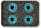 Yellow Jacket Premium Scooter Kugellager, Kick Scooter, 608, ABEC 9, Bomber Blue (4 Stück)