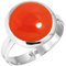 Jeweloporium 925 Silber Ringe für Frauen Orange Echt Karneol mit Stein Mode Silber Ringe Größe 64(20.4) Geburtstag Geschenk Boho Schmuck