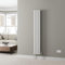 DuraTherm® 1600 x 240mm White Vertical Designer Radiator Double Column Oval Tube Modern Central Heating Panel Bathroom Radiators