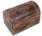 Ajuny Große Aufbewahrungsbox aus Holz Schmuck Organizer Mehrzweck mit keltischen Schnitzereien auf dem Gebogenen Deckel