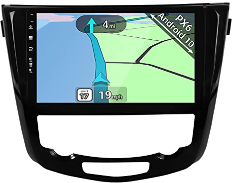 YUNTX 10.1 Android 14 Autoradio für Nissan Qashqai J11 X-Trail Rouge (2014-2017) - [4G+64G] - DAB+ Autoradio mit Navi GPS USB Carplay Android Auto Bluetooth Freisprecheinrichtung Lenkradkontrolle