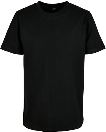 Build Your Brand Unisex Kids Basic Tee T-Shirt, Black, 134/140